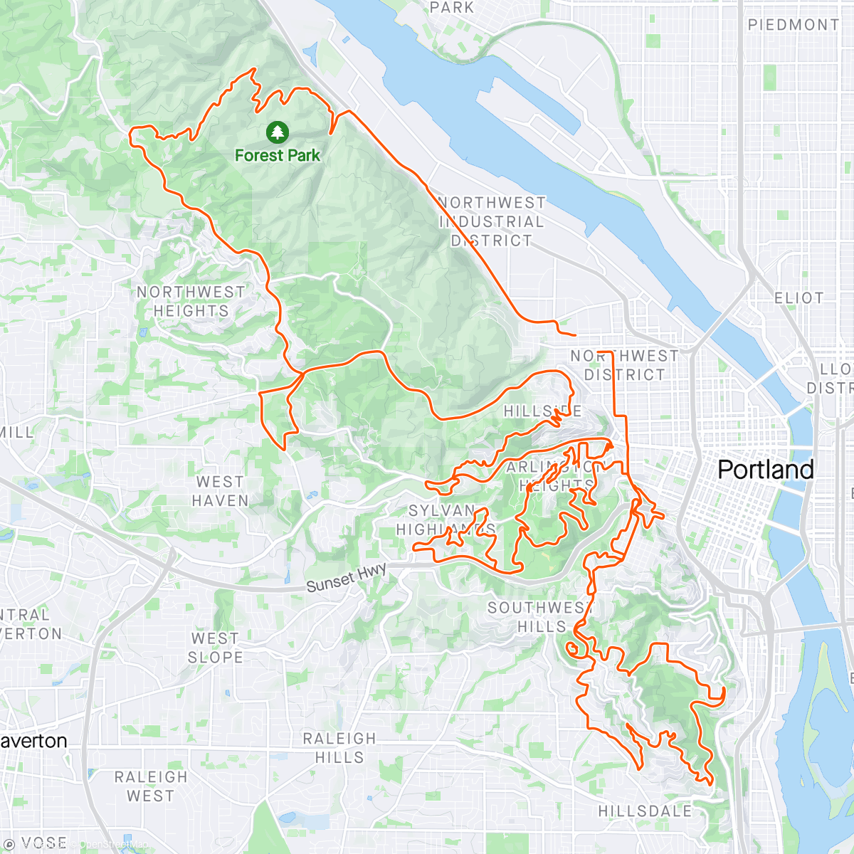 Map of the activity, De Ronde PDX 2024!!!
