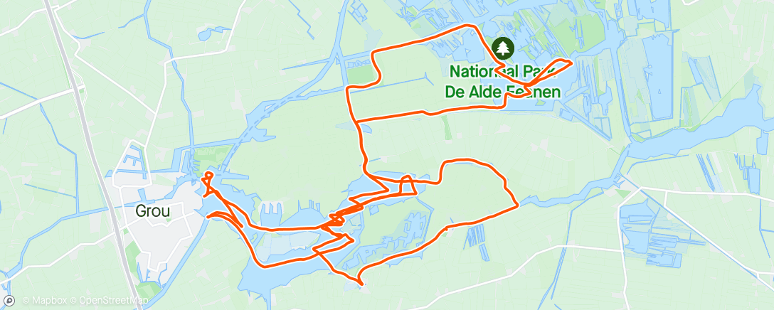 Map of the activity, Test-je-tent Friesland zeilen dag 2