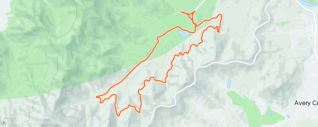 Map of the activity, Morning Run