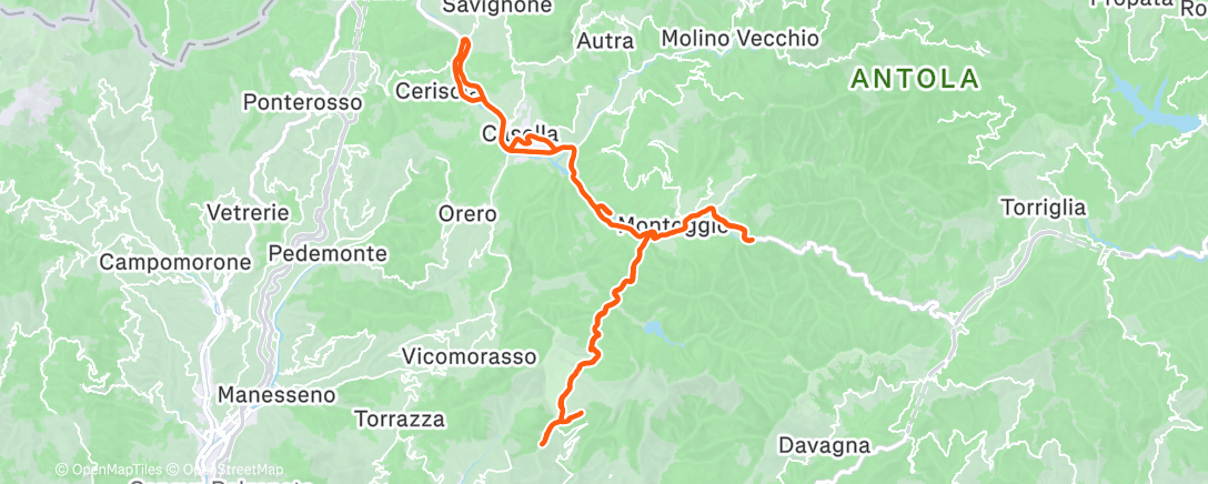 Карта физической активности (Pedalata mattutina)