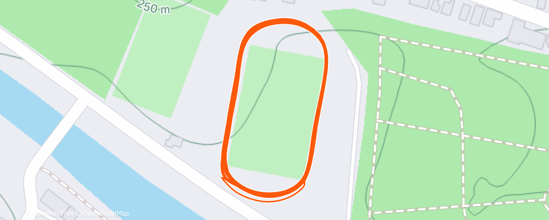 Map of the activity, Morning Run