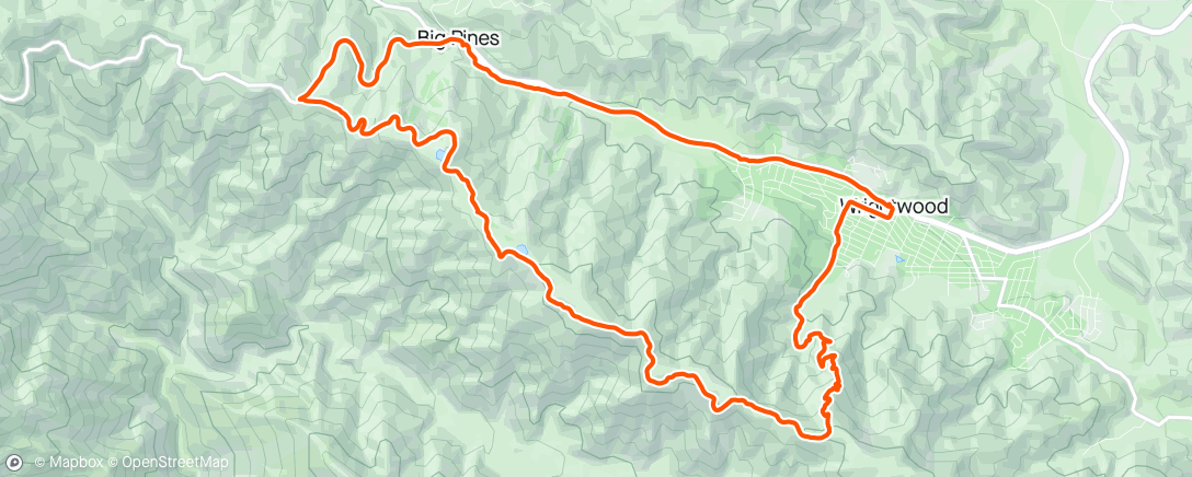 Map of the activity, Morning Trail, hike, run