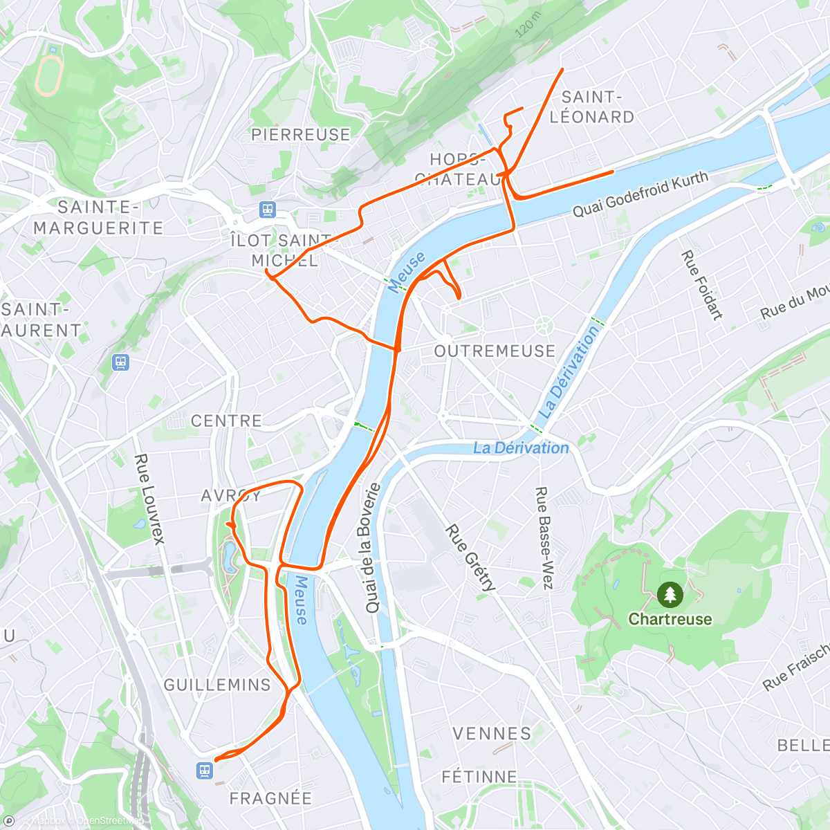 Map of the activity, Vélo Tram en fête