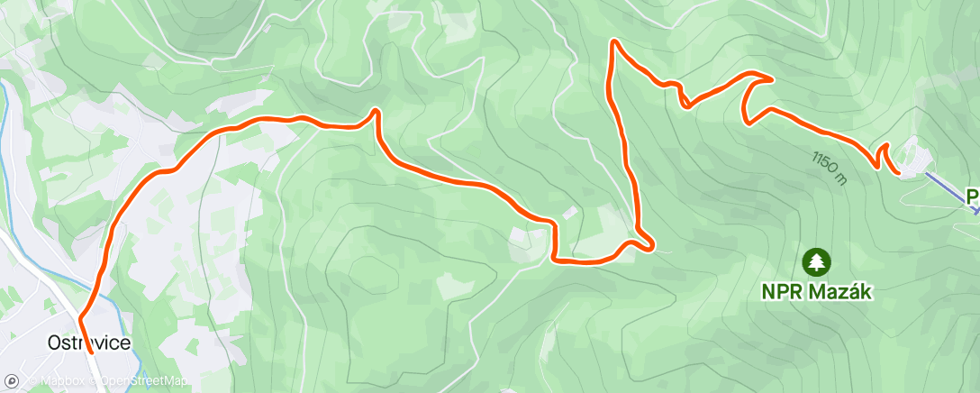 Mapa da atividade, Lysá Hora ⛰️