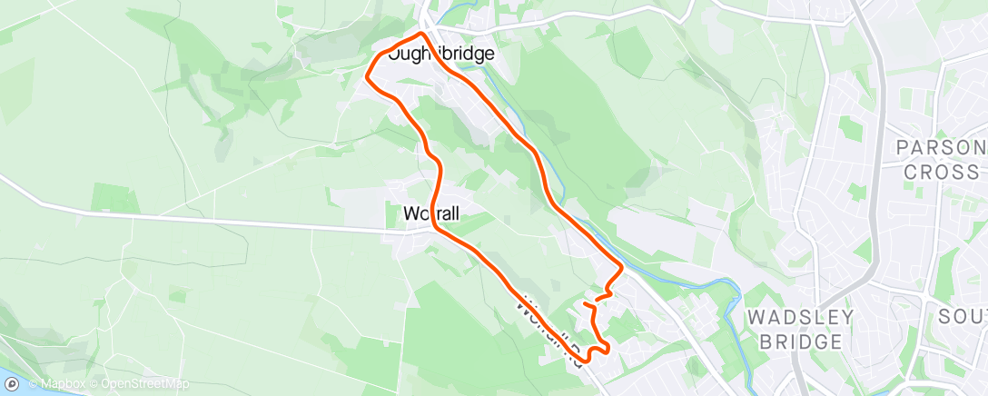 Map of the activity, Worrall loop