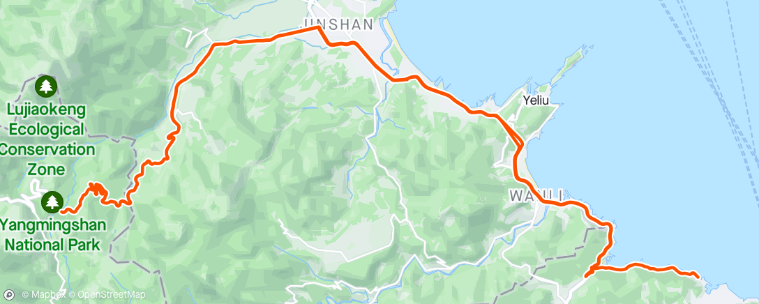 Map of the activity, 外木山 - 馬蹄橋