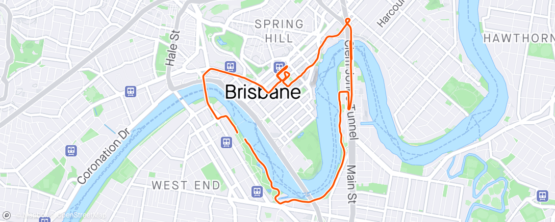 Map of the activity, RunArmy 10k