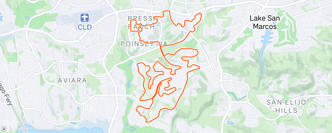 Map of the activity, Winding Wednesday