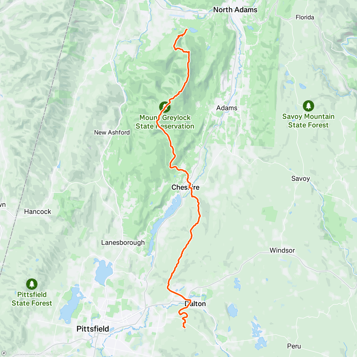 Map of the activity, Guided by hermit thrush voices
