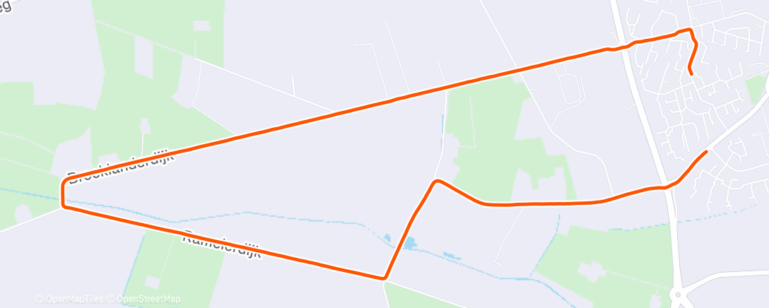 Map of the activity, 45min easy