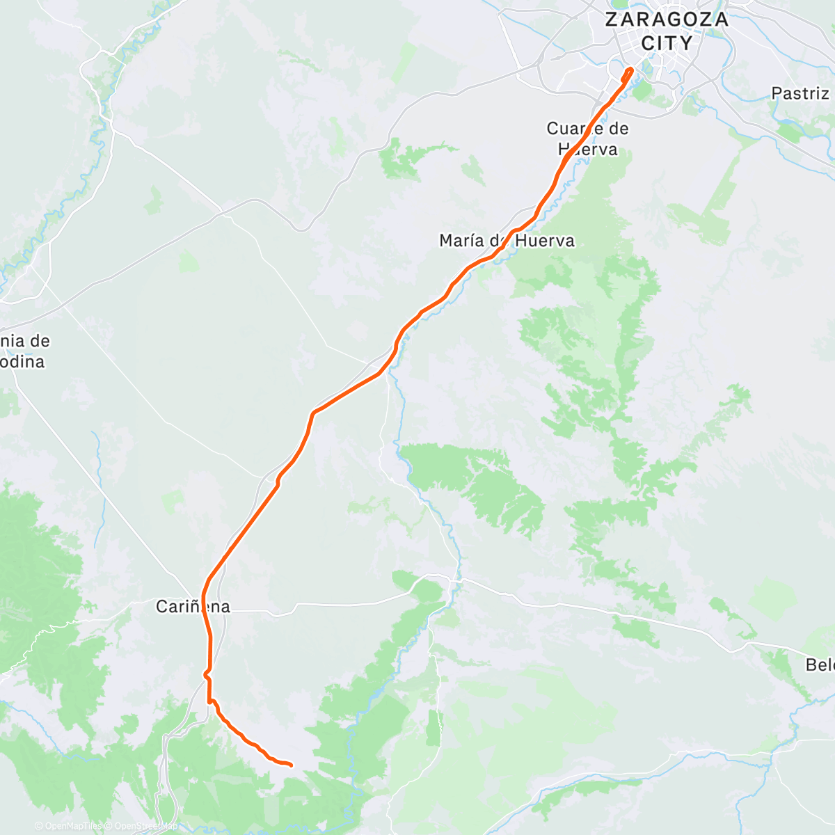 Map of the activity, Seguimos con la Gravel en carretera! 😎