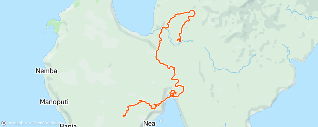 Map of the activity, Zwift - Makuri 40 in Makuri Islands