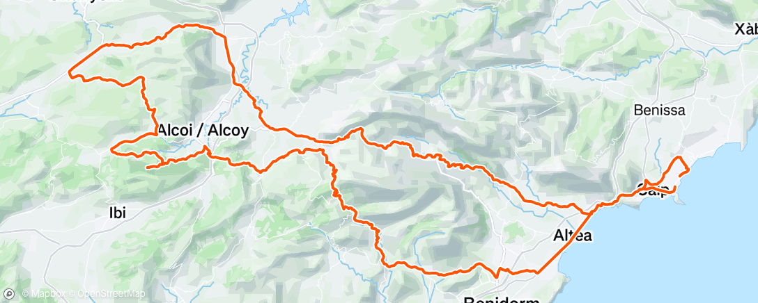 Map of the activity, Morning Ride