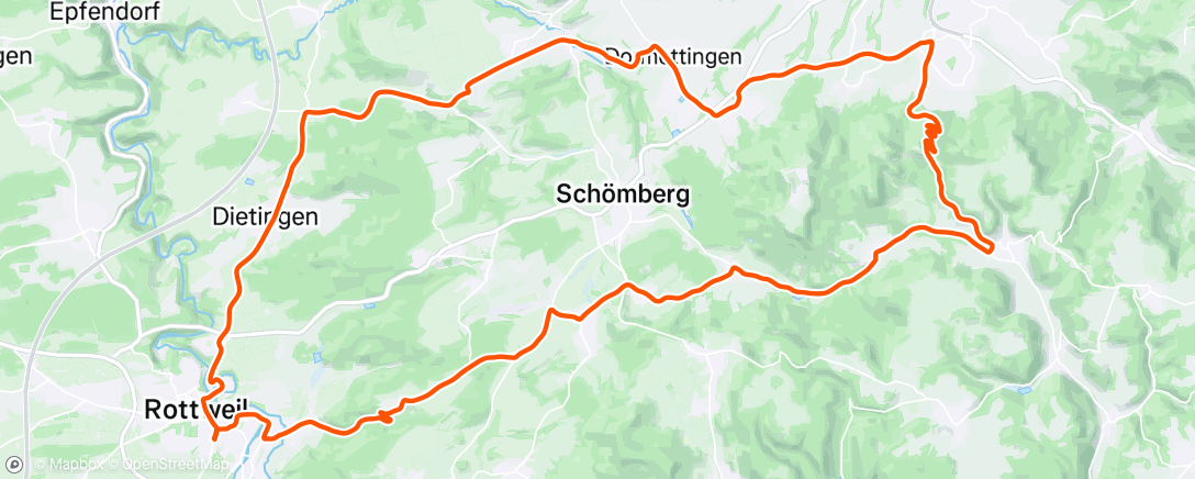 Map of the activity, Fahrt am Nachmittag