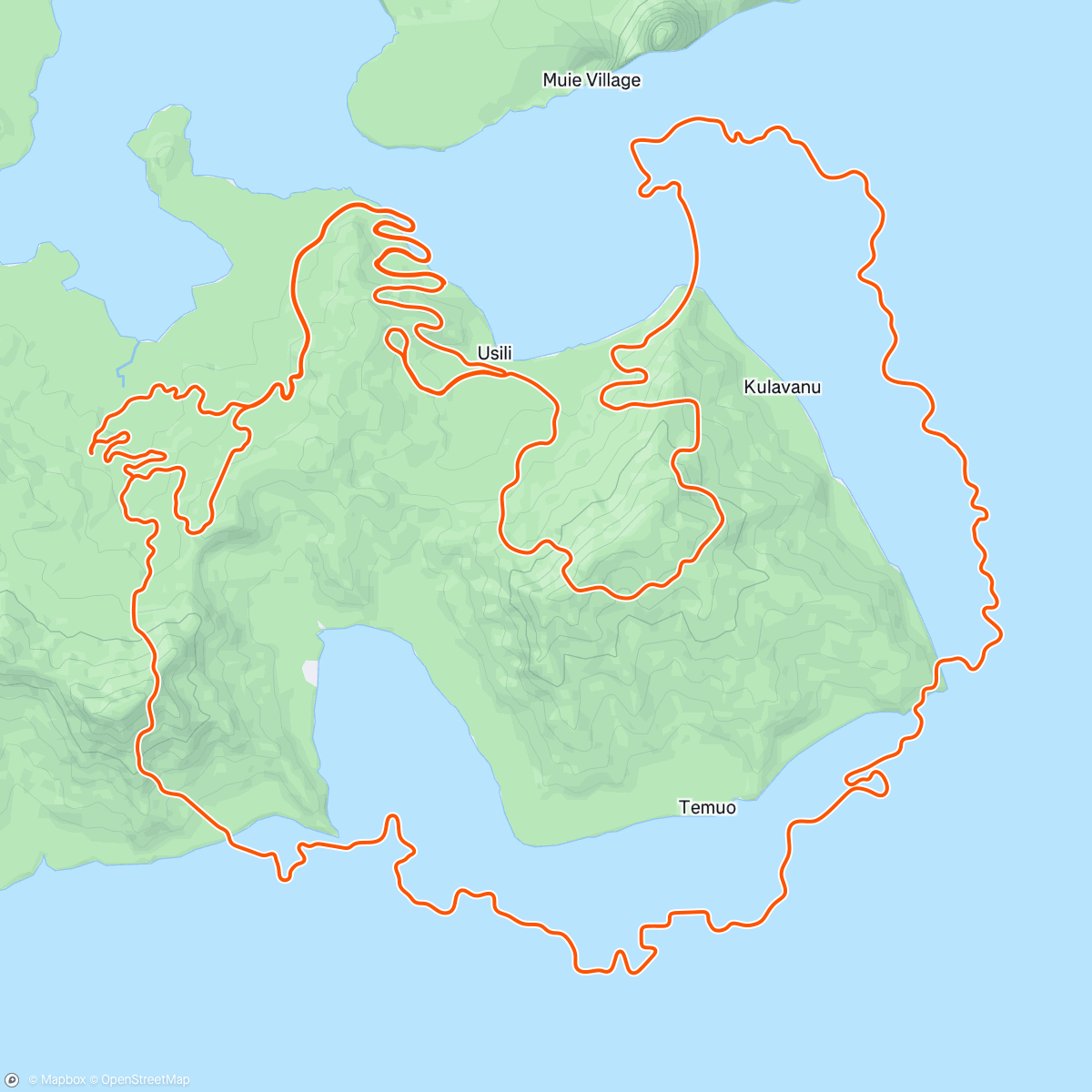 Carte de l'activité Zwift - Shorelines and Summits in Watopia