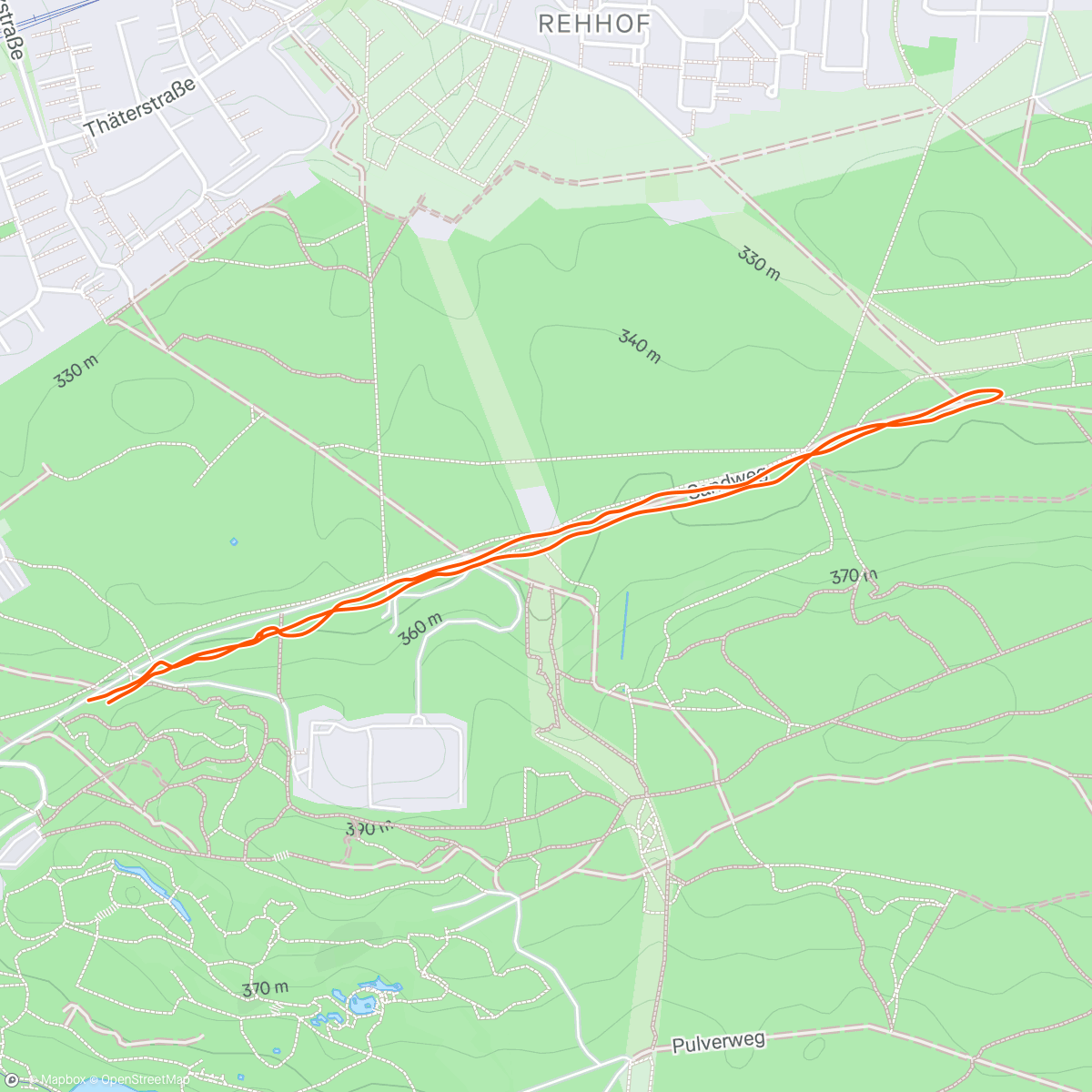 Map of the activity, Abendlauf