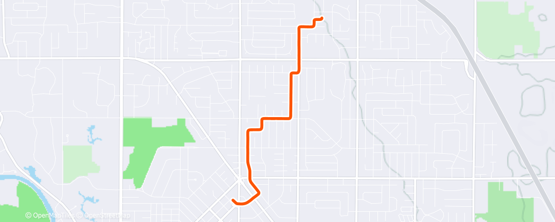 Map of the activity, Ride Home from Work 🌒