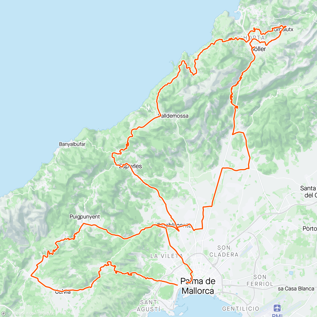 アクティビティ「Mittagsradfahrt」の地図