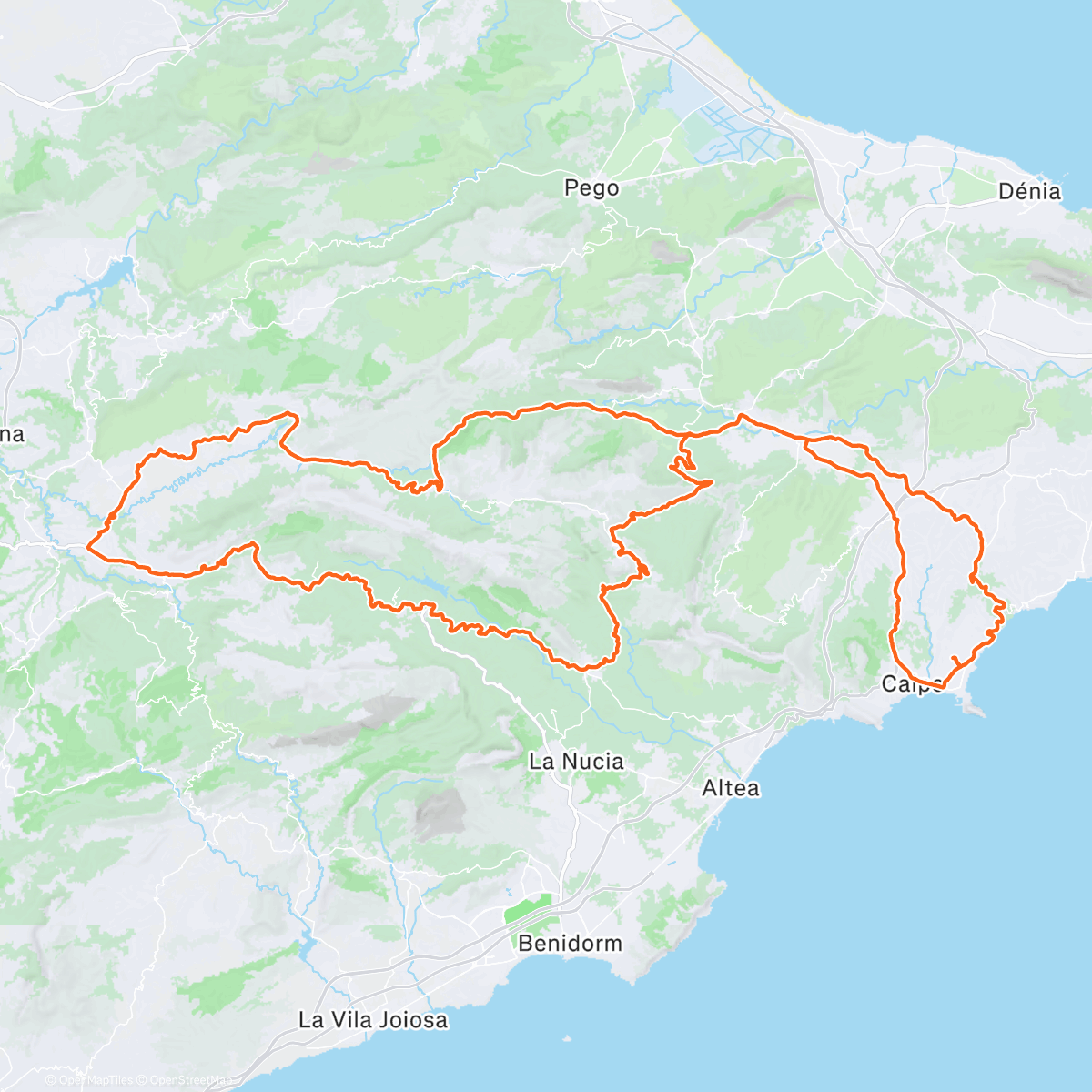 Map of the activity, Orbea teamcamp dia 2