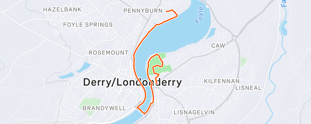 Карта физической активности (Lunch Run)