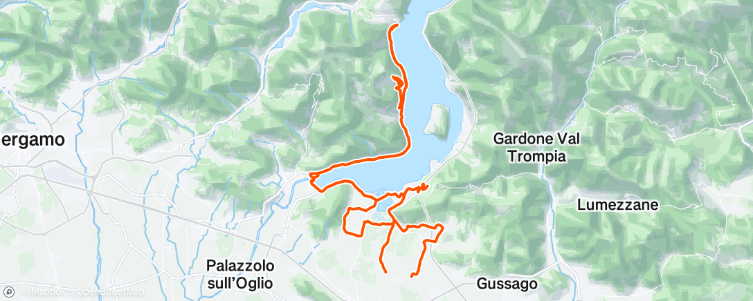 Mapa de la actividad (Pedalata mattutina)
