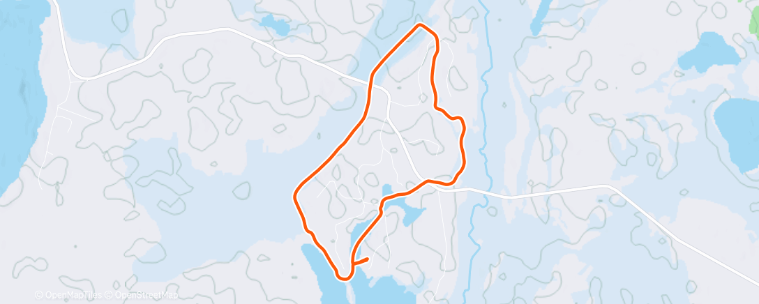 Карта физической активности (Lunch Nordic Ski)