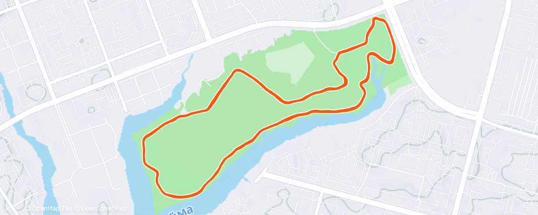 Map of the activity, Lunch Run