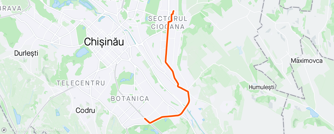 Mapa de la actividad (Вечерний велозаезд)