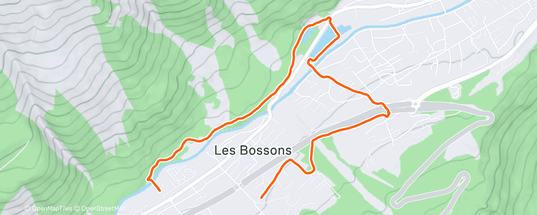 Карта физической активности (Long drive shakeout run)