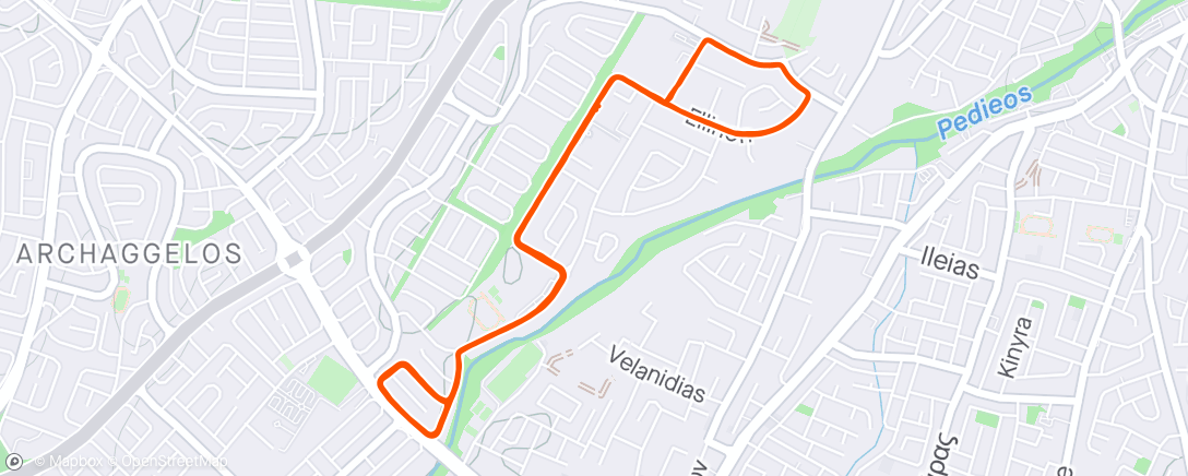 Mapa da atividade, Morning Run