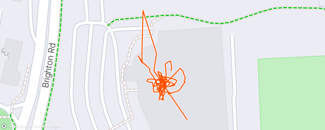Map of the activity, AB Session on Bike