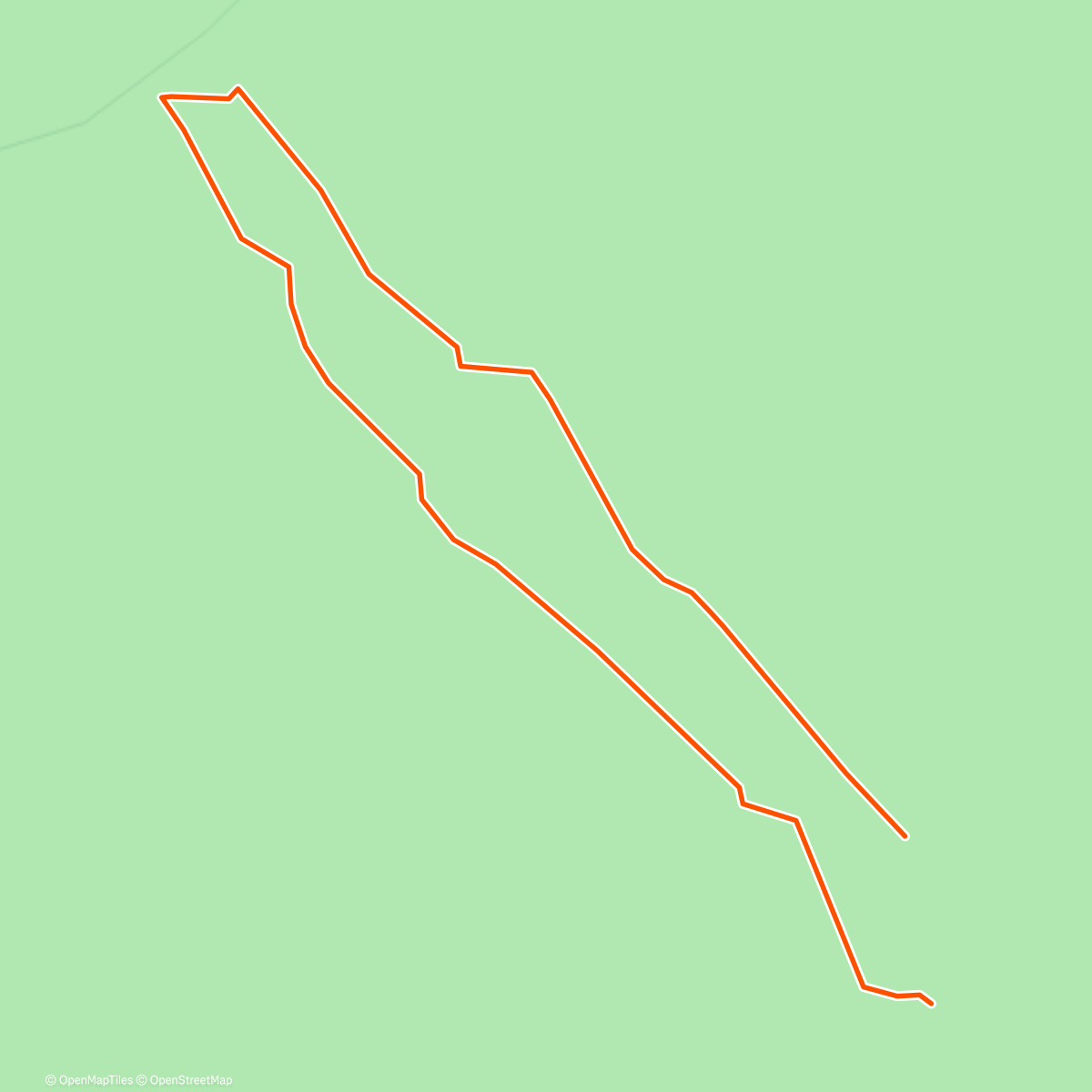Map of the activity, Afternoon Walk