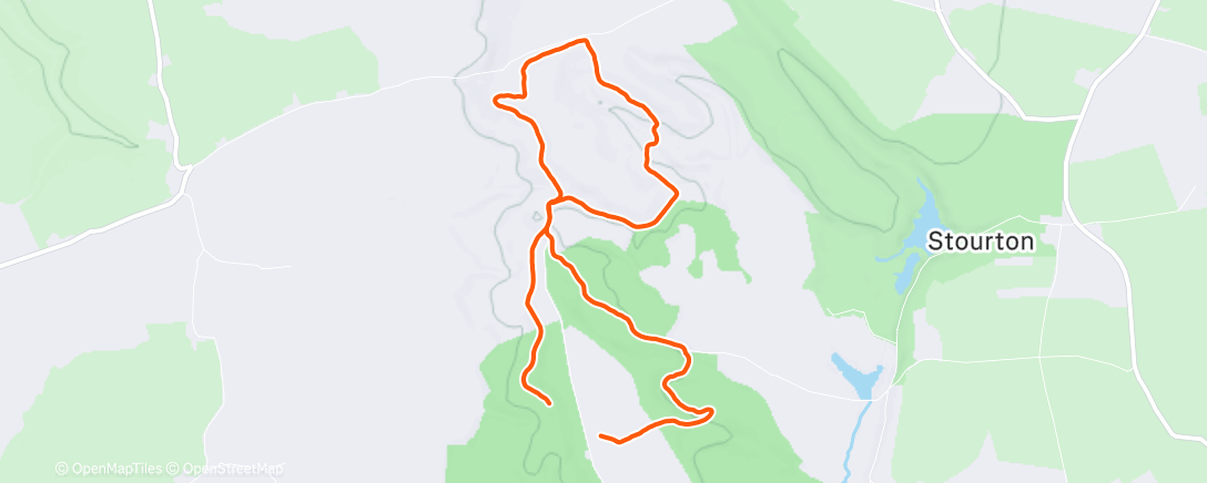 Map of the activity, Lunch Trail Run