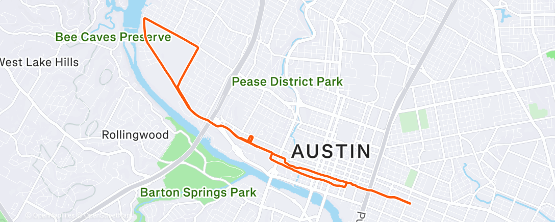 Mapa de la actividad (Morning Run)