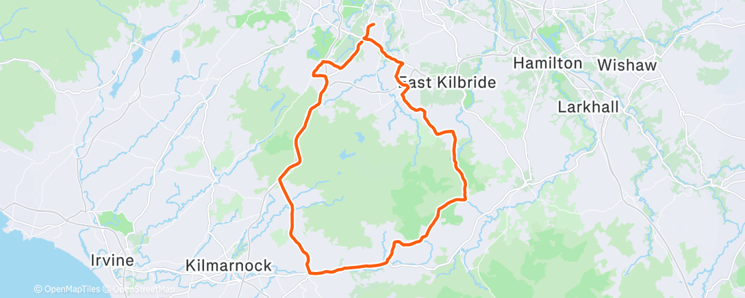 Map of the activity, Morning Ride