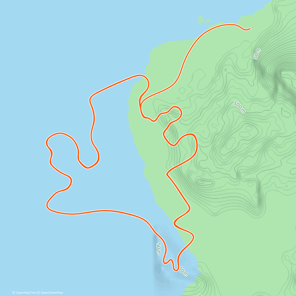 Map of the activity, Zwift - Group Ride: 第196回イケゴリパーク on Seaside Sprint in Watopia