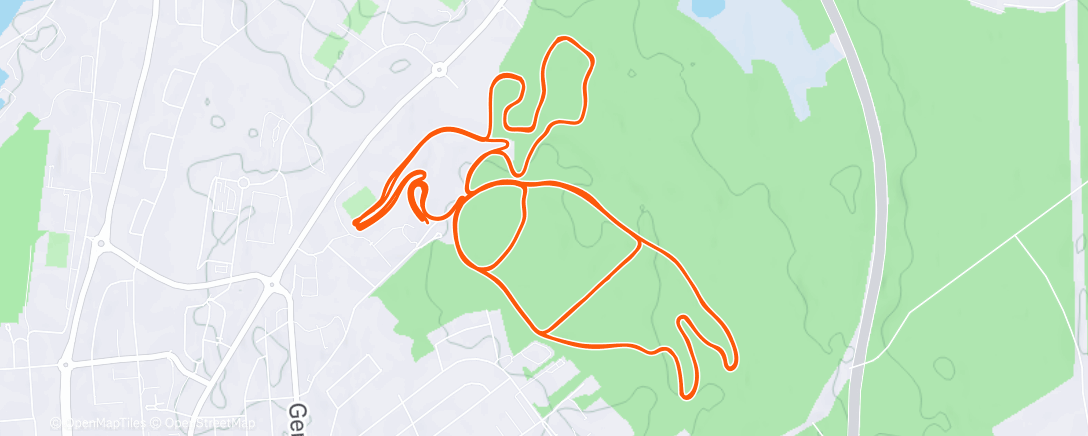 Map of the activity, Morning Nordic Ski