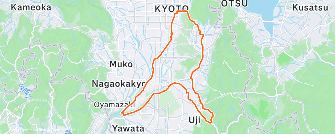 Map of the activity, Morning Ride