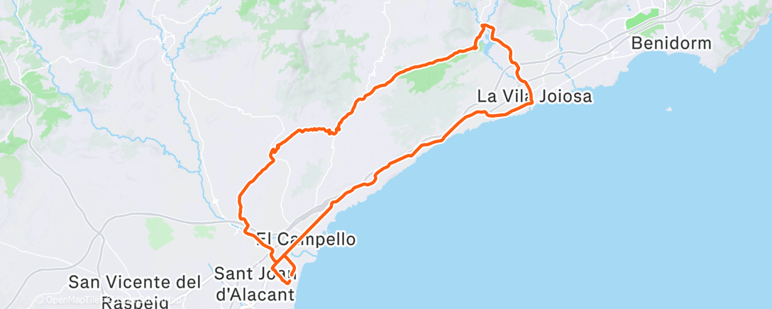 Map of the activity, Morning  Ride