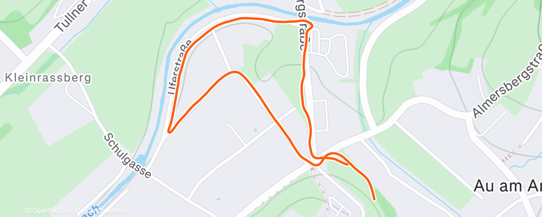 Карта физической активности (Afternoon Trail Run)