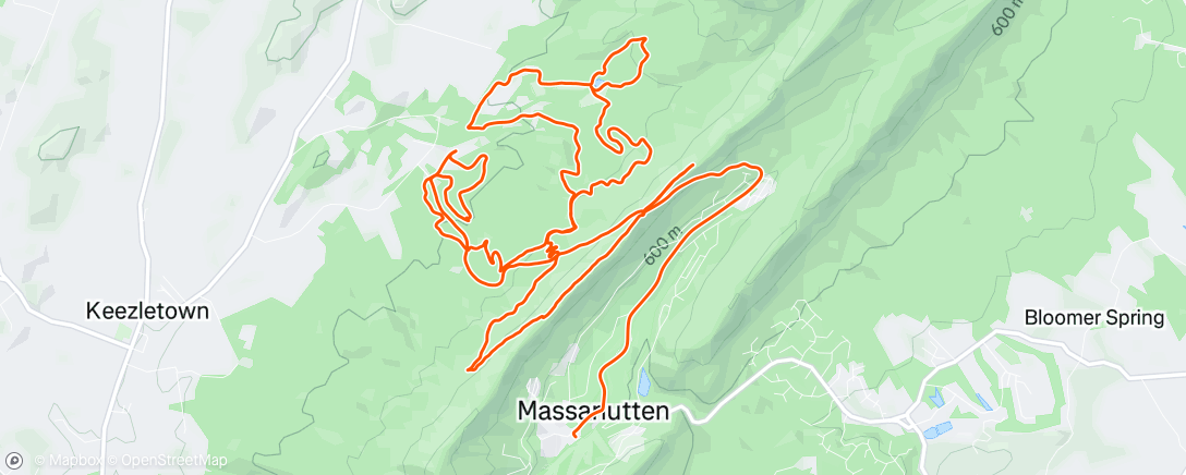 Map of the activity, Morning Mountain Bike Ride