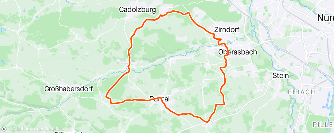 Map of the activity, E-Mountainbike-Fahrt am Morgen