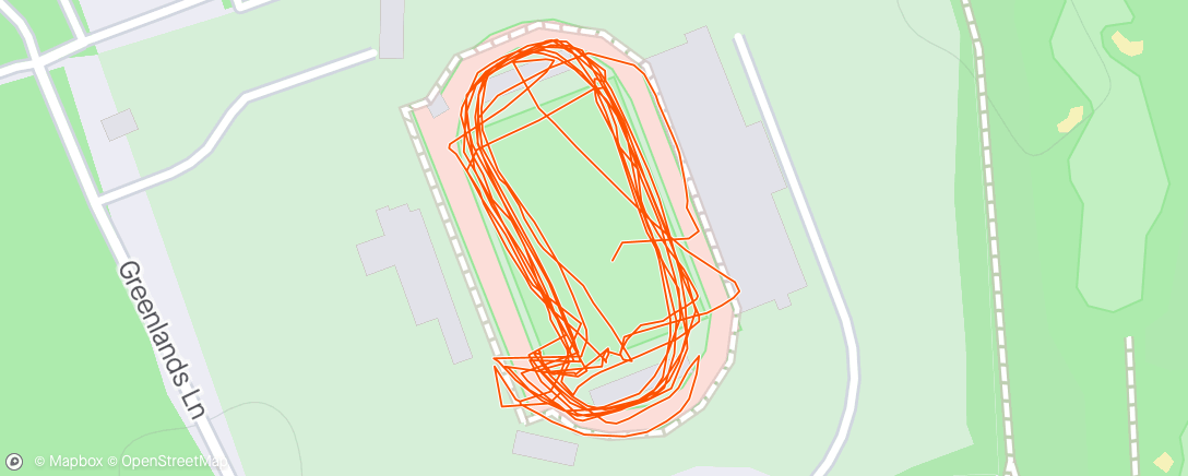Map of the activity, Cold & windy abandoned track session 🥶