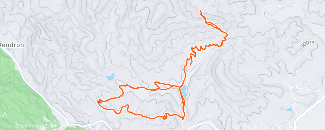 Map of the activity, A few loops at Old Fort Strong