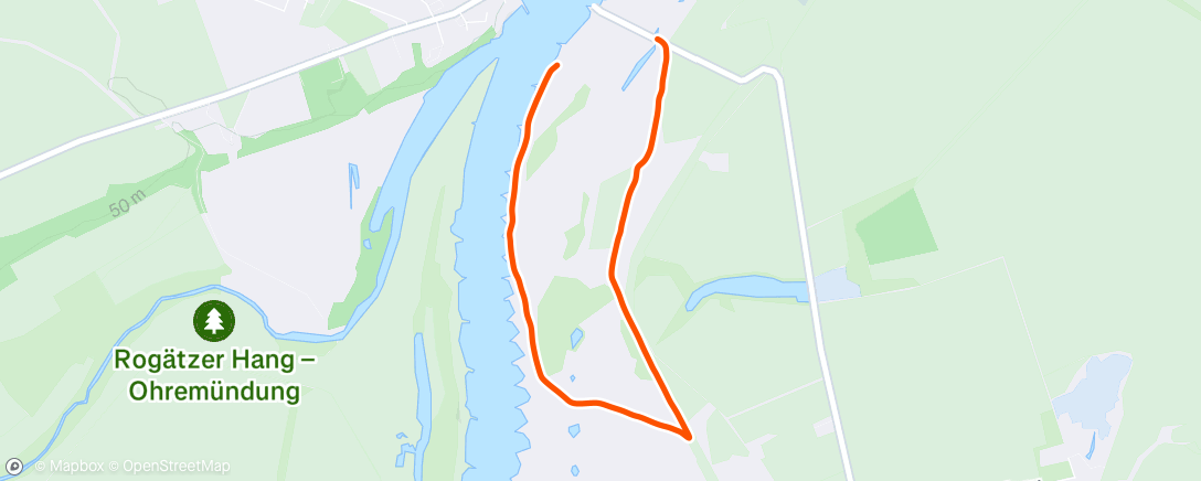 Map of the activity, Afternoon Walk