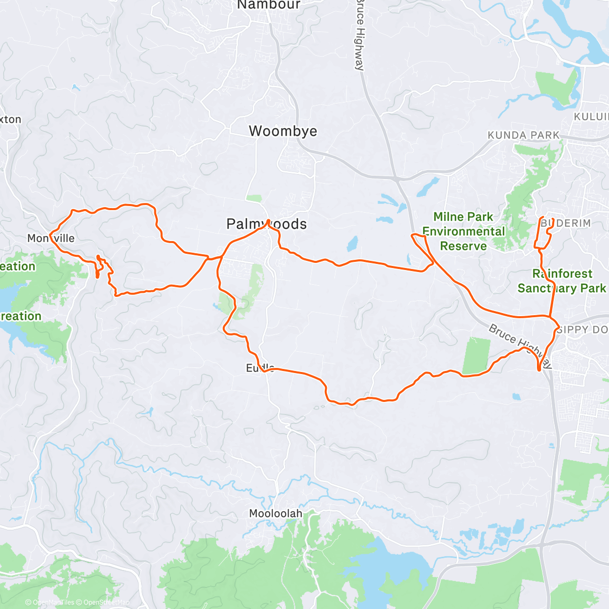 Map of the activity, Montville
