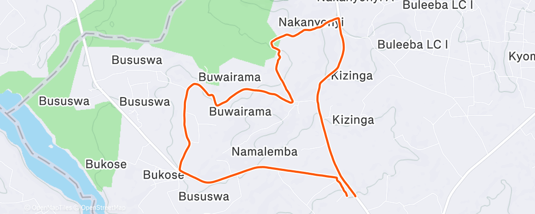 Mappa dell'attività Утренний забег