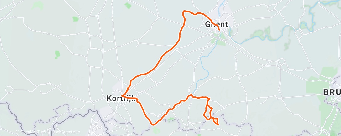 Map of the activity, Morning Ride