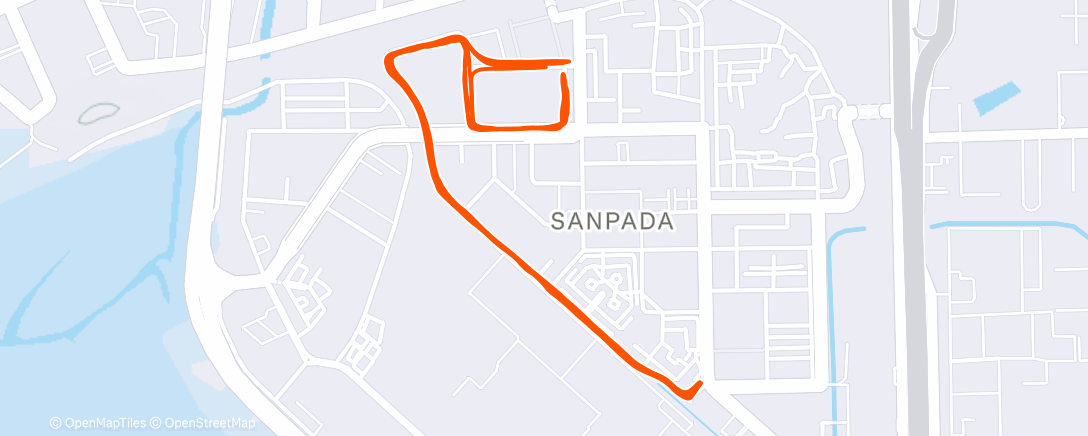 Map of the activity, Morning Run