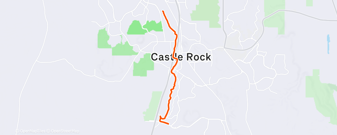 Map of the activity, Lunch Mountain Bike Ride